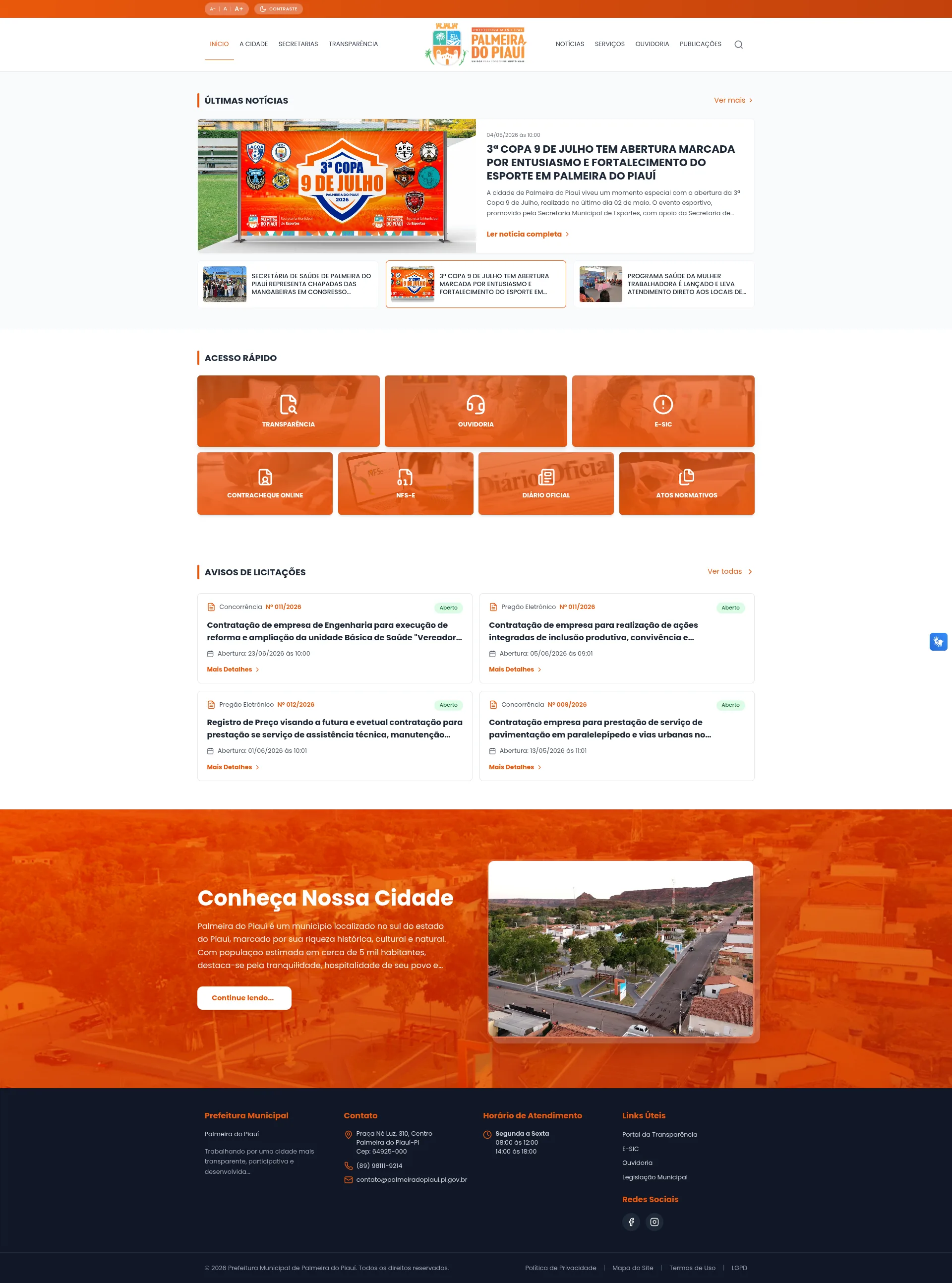 Portal da transparencia Palmeiras do Piuaí